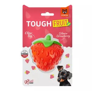 Fofos Fruity Bites Silence Strawberry Dog Toy
