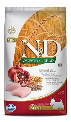 Farmina N&D Ancestral Grain Chicken & Pomegranate Dry Food - Adult Mini